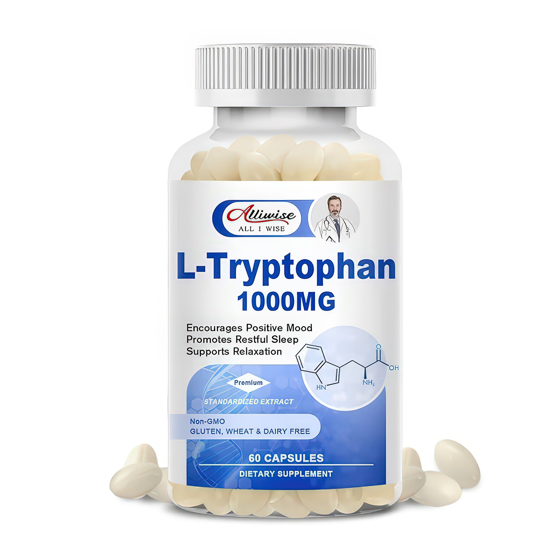 L Triptofano De 1000 Mg De 120 Capsulas Jpg